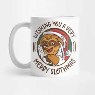 Wishing You a Very Merry Slothmas // Christmas Sloth Mug